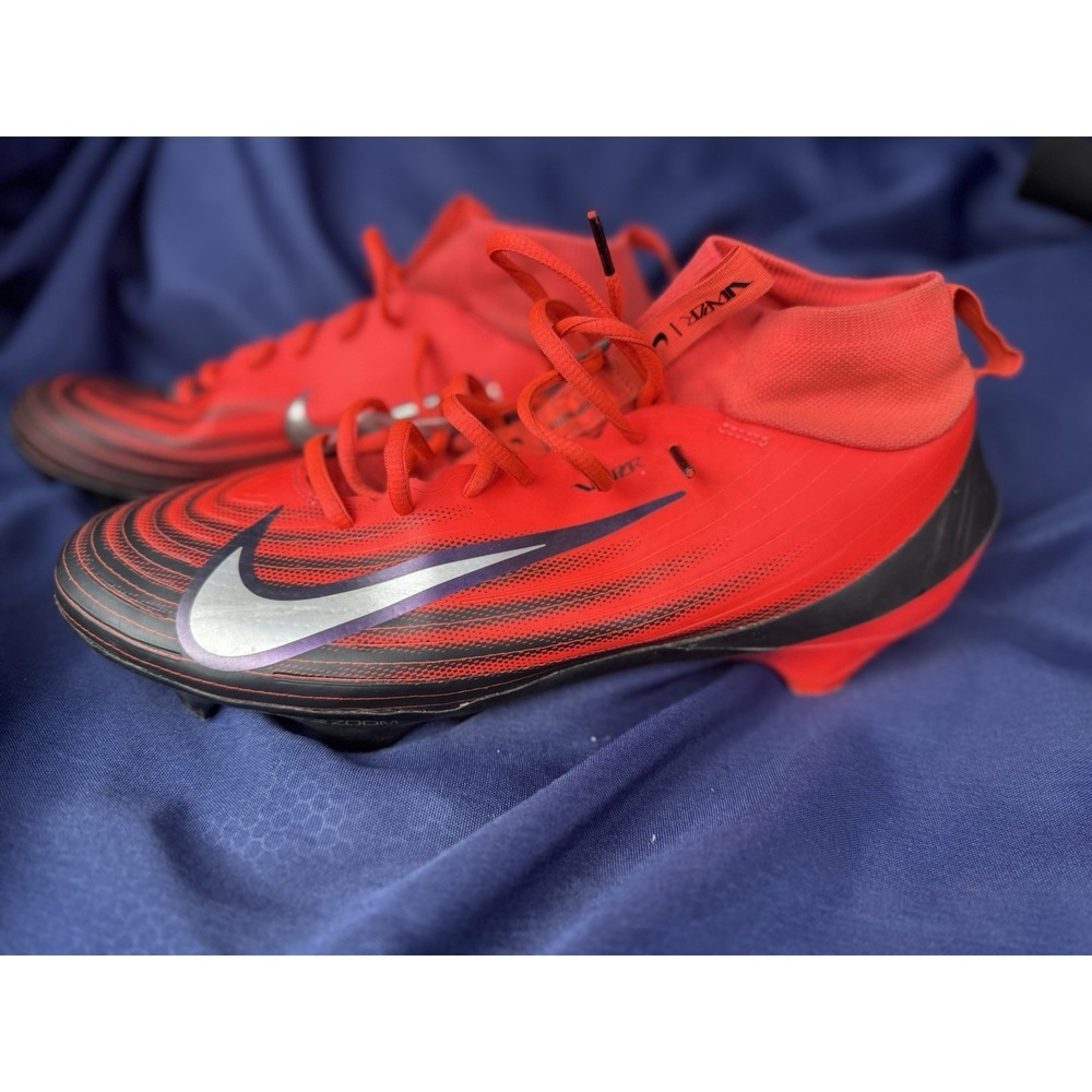 Nike Zoom Vapor Pro 1 Crimson Red Football Cleats HF9409-600 Mens Size 11